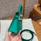 Hermes Mini Kelly Epsom leather-Vert jade