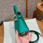 Hermes Mini Kelly Epsom leather-Vert jade