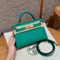 Hermes Mini Kelly Epsom leather-Vert jade
