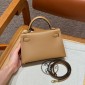 Hermes Mini Kelly Epsom leather-Beige