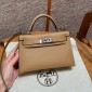 Hermes Mini Kelly Epsom leather-Beige