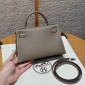 Hermes Mini Kelly Epsom leather-Etoupe