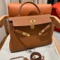 Hermes Kelly 32cm in Togo leather-Brown