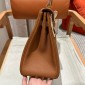 Hermes Kelly 32cm in Togo leather-Brown