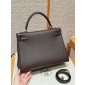 Hermes Kelly 32cm in Togo leather-Chocolate