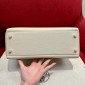 Hermes Kelly 32cm in Togo leather-Cream white