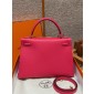 Hermes Kelly 32cm in Epsom leather-Rose extreme