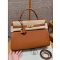 Hermes Kelly 35cm in Togo leather-Brown
