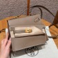 Hermes Kelly Sellier 20 Shoulder Bag in Epsom-Light Grey