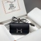 Hermes Constance Elan Shoulder Bag in Epsom Leather-Black