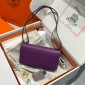 Hermes Constance Elan Shoulder Bag in Epsom Leather-Purple