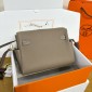 Hermes Kelly Messenger PM in Togo Leather-Etoupe