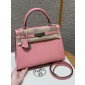 Hermes Kelly 25 / 28  in Epsom Leather-Rose confetti