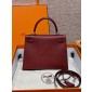 Hermes Kelly 25 / 28  in Epsom Leather-Rouge H