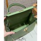 Hermes Kelly 25 / 28  in Epsom Leather-Vert Criquent
