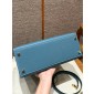 Hermes Kelly 25 / 28  in Epsom Leather-Blue jean