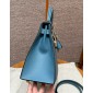 Hermes Kelly 25 / 28  in Epsom Leather-Blue jean