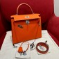 Hermes Kelly 25 / 28  in Epsom Leather-Orange