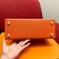 Hermes Kelly 25 / 28  in Epsom Leather-Orange