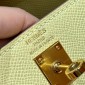 Hermes Kelly 25 / 28  in Epsom Leather-Jaune Poussin