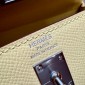 Hermes Kelly 25 / 28  in Epsom Leather-Jaune Poussin