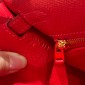 Hermes Kelly 25 / 28  in Epsom Leather-Rouge casaque