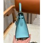 Hermes Kelly 25 / 28  in Epsom Leather-Blue atoll