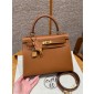 Hermes Kelly 25 / 28  in Epsom Leather-Brown