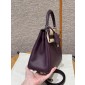 Hermes Kelly 25 / 28  in togo leather-Cassis