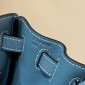Hermes Kelly 25 / 28  in togo leather-Blue jean