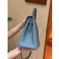 Hermes Kelly 25 / 28  in togo leather-Blue jean