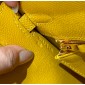 Hermes Kelly 25 / 28  in Epsom Leather-Jaune ambre