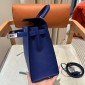 Hermes Kelly 25 / 28  in Epsom Leather-Blue electric