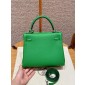 Hermes Kelly 25 / 28  in togo leather-Bambou