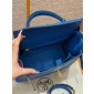 Hermes Kelly 25 / 28  in togo leather-Blue France