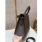 Hermes Kelly 25 / 28  in Epsom Leather-Chocolate