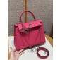 Hermes Kelly 25 / 28  in Epsom Leather-Rose Extreme