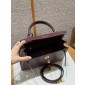Hermes Kelly 25 / 28  in Box Leather-Rouge H