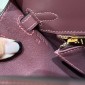 Hermes Kelly 25 / 28  in Box Leather-Rouge H