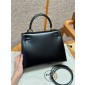 Hermes Kelly 25 / 28  in Box Leather-Black
