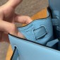 Hermes Kelly 25 / 28  in Swift Leather-Celeste