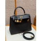 Hermes Kelly 25 / 28  in Epsom Leather-Black