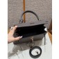 Hermes Kelly 25 / 28  in Epsom Leather-Etain