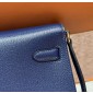 Hermes Kelly Elan Shoulder Bag-Navy blue 