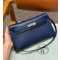 Hermes Kelly Elan Shoulder Bag-Navy blue 