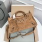 Borsa Le City da donna Balenciaga Medium-Camel