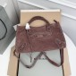 Borsa Le City da donna Balenciaga Medium-Light Espresso
