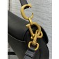 Christian Dior Saddle Bag with Strap-Black 