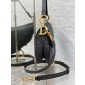 Christian Dior Saddle Bag with Strap-Black 