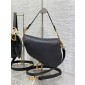 Christian Dior Saddle Bag with Strap-Black 